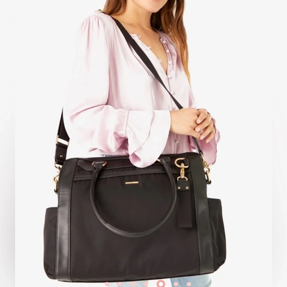 REBECCA MINKOFF Black Knocked Up Baby Bag /Overnight Bag See Photos